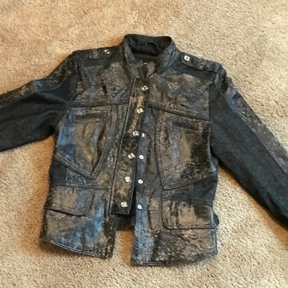 H & D genuine leather jacket